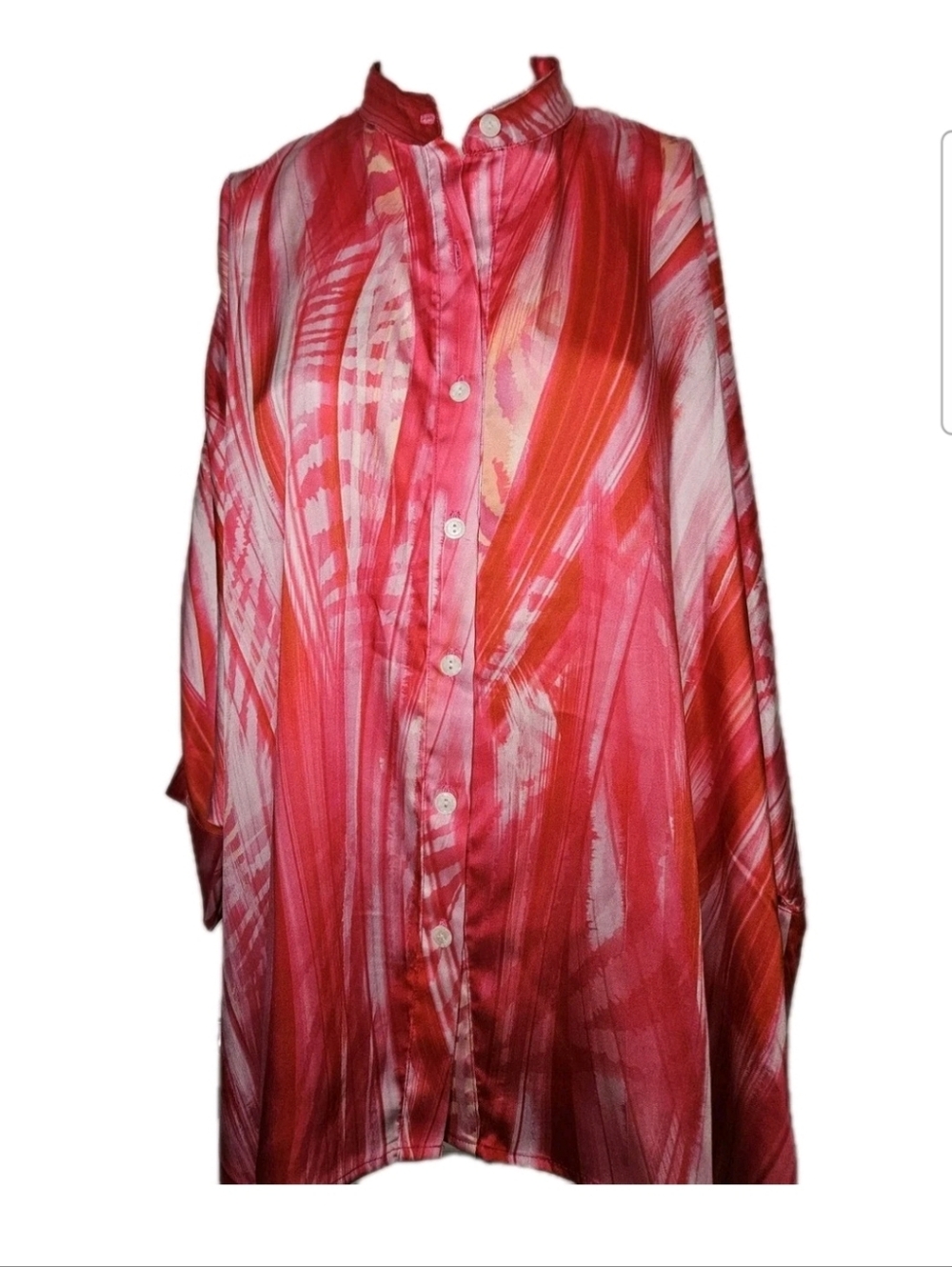 Scapa Lauren Perre Women's Button Down Dolman Sleeved Oversized Shirt Size M